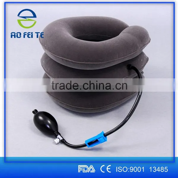 Full Flannel Inflatable Air Neck Traction /Soft Air-pressure Neck Traction Cervical Collar