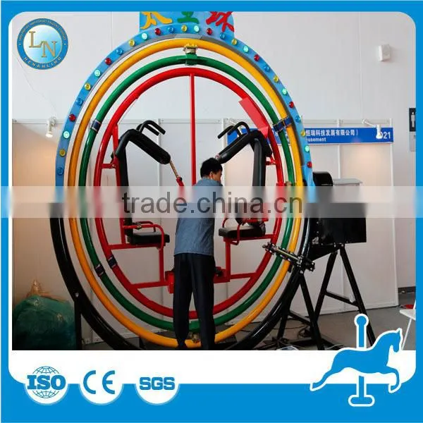 Theme Park Exercise Equipment 3d Space Ring Electric Amusment Human Gyroscope Ride for Sale photo-6