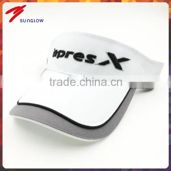 100% cotton twill 3D embroidery sun protection golf cap