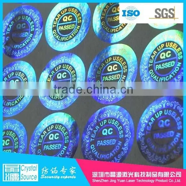 Factory Price Special 3d Certificate Hologram Stickers Anti Fake Labels photo-2