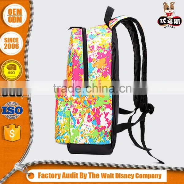 Printed Custom Canvas Compression Backpack for Teens photo-3