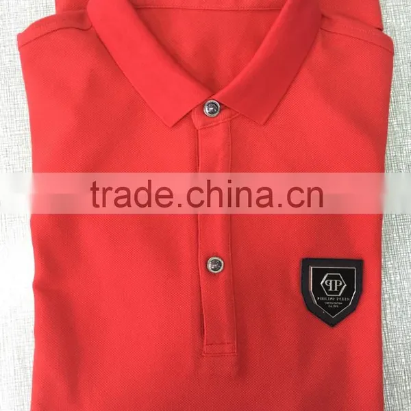 100% Cotton Men's T-shirt 180gsm Embroidered Logo photo-2