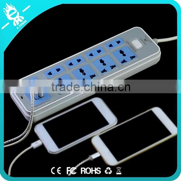 Usb Power Outlet European Cable 2 3 Pin Electric Plug Socket With Switch photo-4