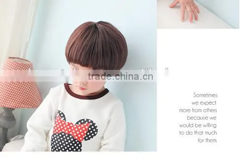 Hot Selling Kids Natural Wigs Cheap Kids Wigs Bob Wig for Little Boys photo-6