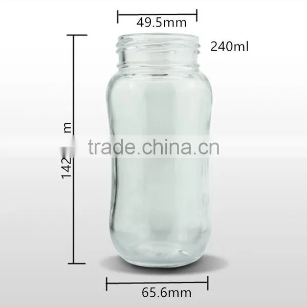 China Baby Care Products 8oz Adult Glass Baby Bottle photo-2