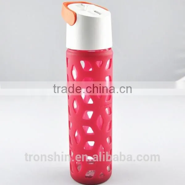 Wholesale OEM Eco-friendly Food Grade Silicon Bottle Covers for Glass Water Bottles photo-2