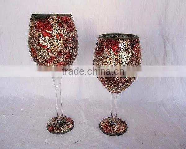 Mosaic Mosaic Goblet Candle Holder photo-3