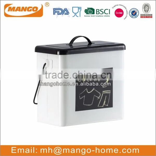 Chalkboard Printing Metal With Covering Storage Bin photo-4