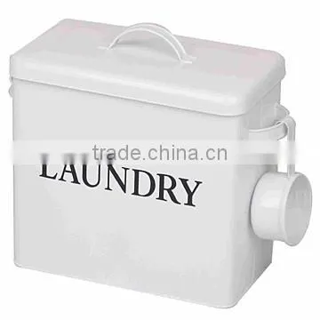 Household Large Capacity Metal Laundry Powder Box Tin Storage Container photo-6