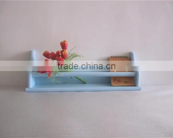 Red Decorative Wall Shelf Wood Nursery Wall Shelf photo-2