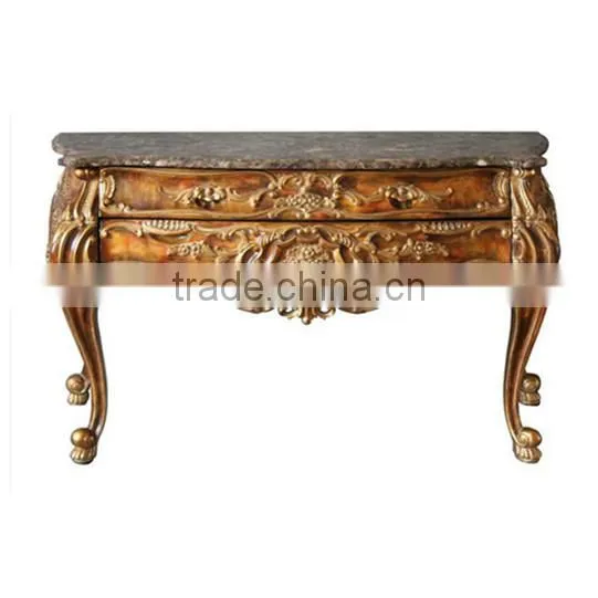 Room Decorative Furniture Marble Top Plexiglass Console Table photo-4