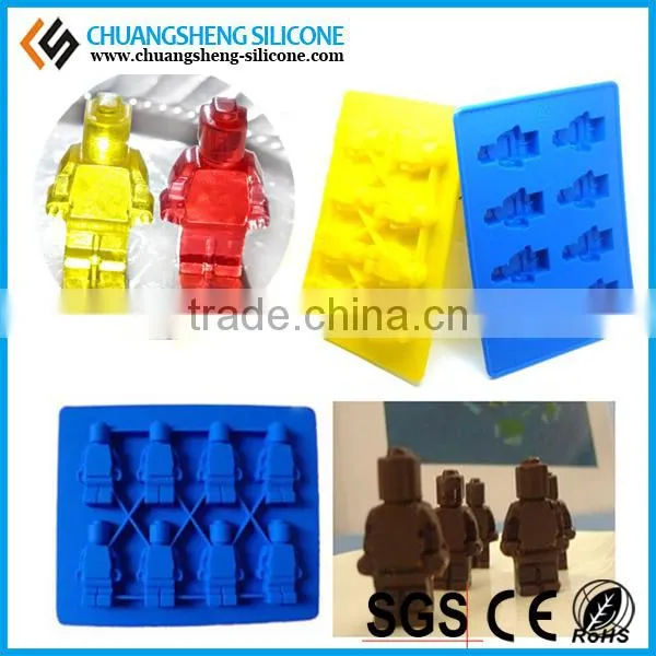 Mini Robot Shape Ice Cream Mold, Ice Cube Tray, Freeze Tooling photo-2