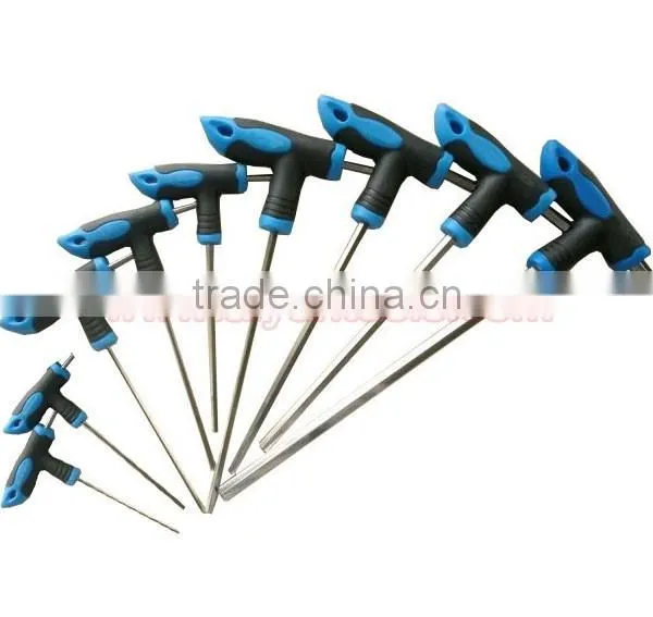 9pcs/set T Handle Allen Hex Key Wrench Spanner Set Hexagon Wrench Set T Type photo-2