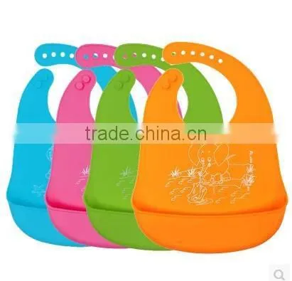 2017 New Style Baby Silicone Bib