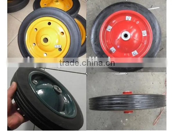 Size 13x3 Solid Wheel With Metal Rim 13x3/14x4 Size photo-5