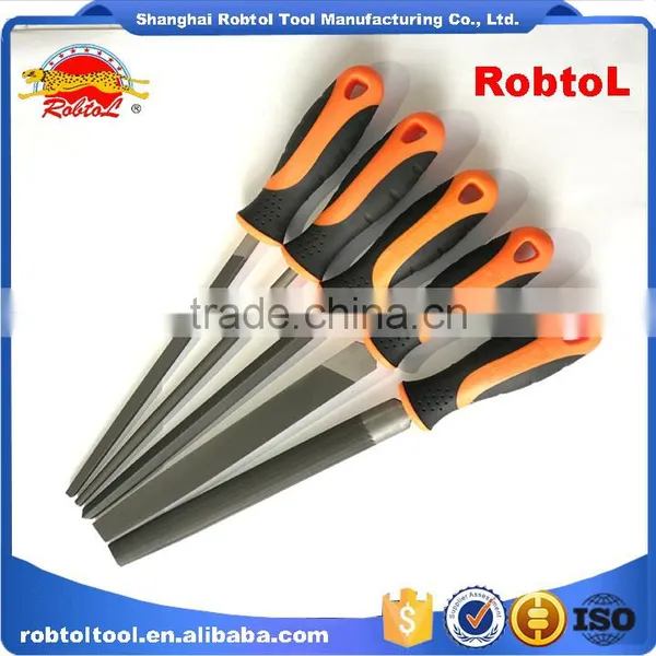 8" 5 Pcs Steel File Rasp Set Bastard Cut Flat Half Round Curved Square Triangle Semicircle photo-4