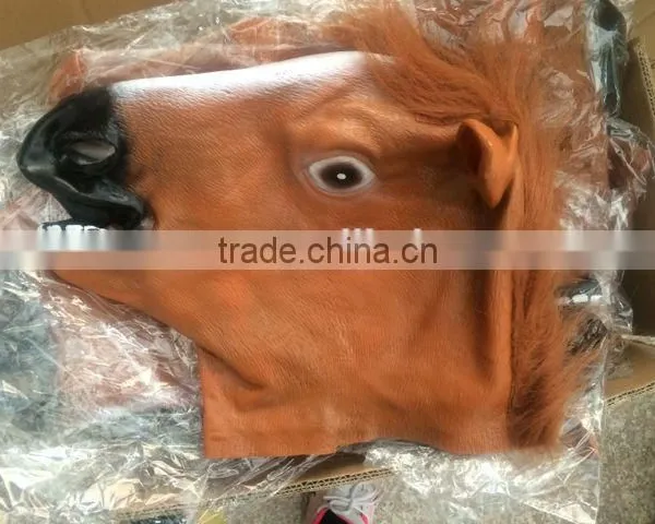 Latex Cosplay Horse Head Mask photo-6