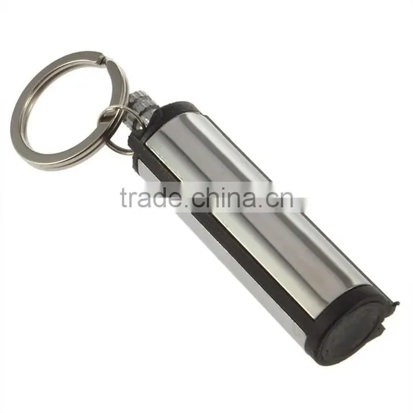 Fashion Permanent Match Striker Lighters With Key Chain Silver Lighters Wholesale From China photo-5