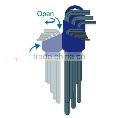 Magnetic Hex Key Wrenches 9 Pc Set With Holder photo-3