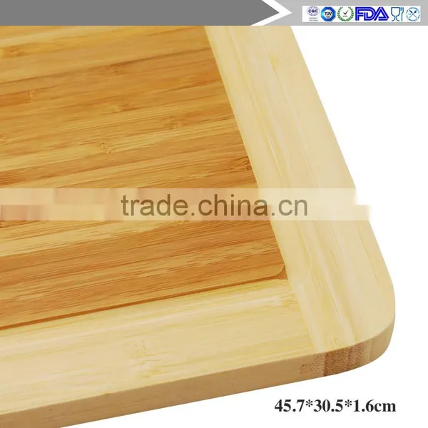 New 2016 Organic Bamboo Cutting Boards - Large Kitchen Cutting Board and Wooden Cheese Board - Wooden Pallets and Juice Drip Tra photo-4
