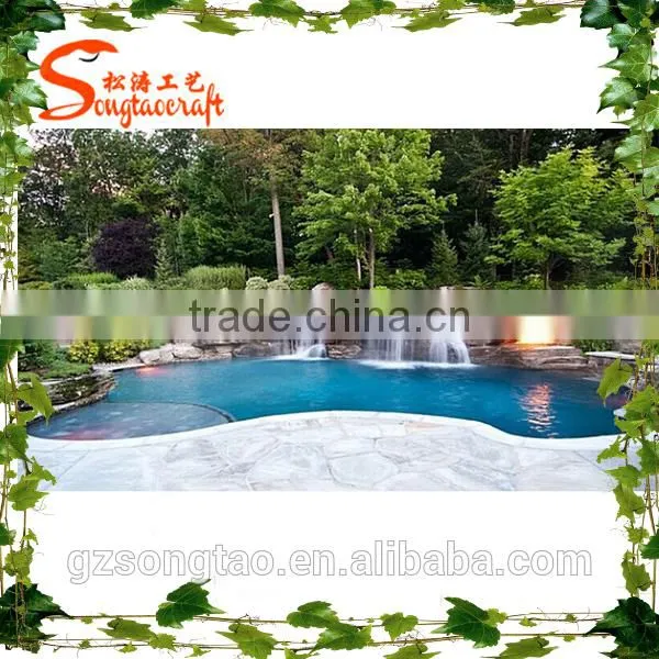 Romantic Artistic Simulation Artificial Rockery Waterfall Landscape Art Decorative Artificial Rockry Waterfall photo-5