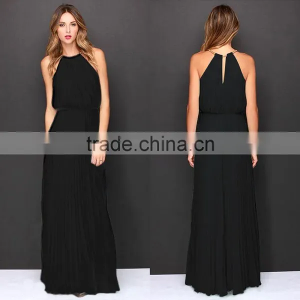 Women Sexy Long Chiffon Evening Formal Party Cocktail Dress Bridesmaid Prom Gown
