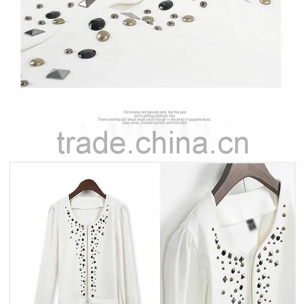 Elegant Spring Long Sleeve Women Blouse Made in China photo-4