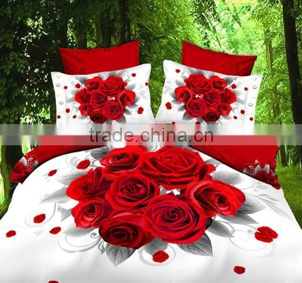 Factory Custom Digital Print New Cotton Fabric Bed Sheet