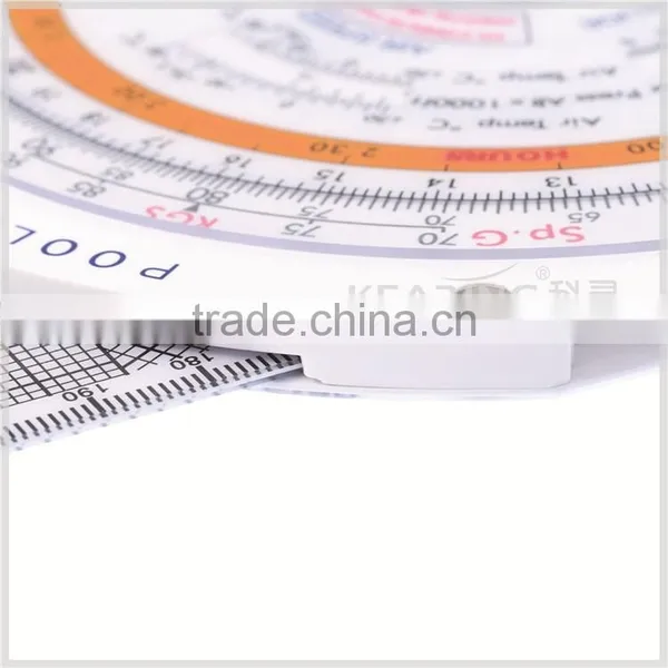 Kearing Brand,#KCRP- 5 White Slide Graphic Student Plotter/flight Computer Equipement for Pilot photo-3