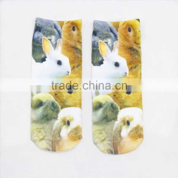 Lady Ankle Sublimation Socks With Photo Screen Printing photo-2