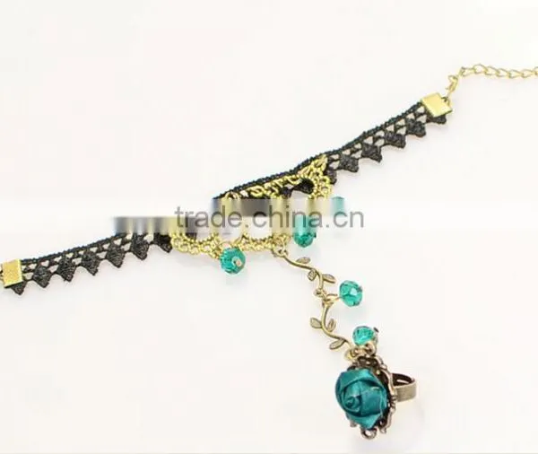 Hot Sale South Korean Jewelry Antique Lace Diamond Jewelry Sets Wholesale photo-4
