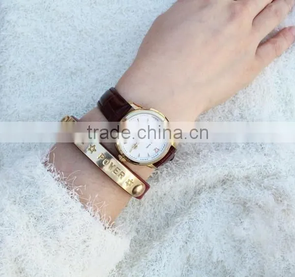Italian Leather Bracelets Promotion Gift Letter Bracelets for Valentines photo-5