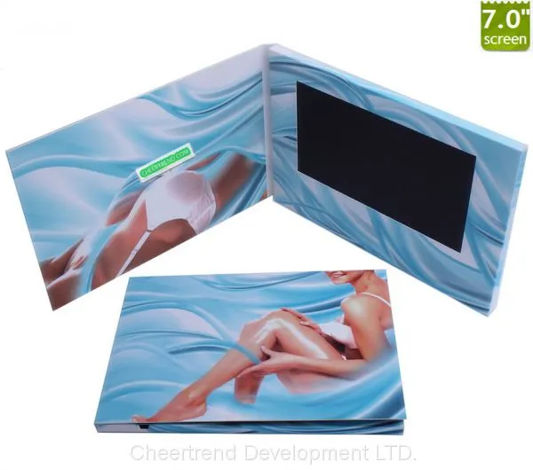 Standard A5 Size 7 Inch LCD Screen Card / Video Greeting Card / Video Brochure photo-3