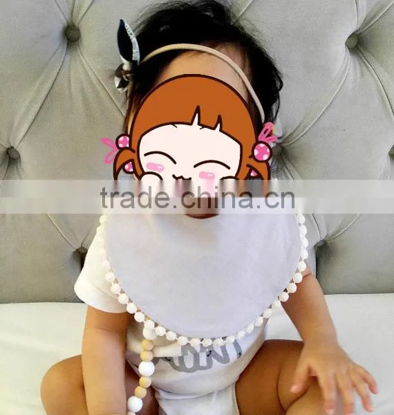 Pom Pom Baby Bibs Kids Feeding Baby Items Hot Selling 2017 Amazon photo-2
