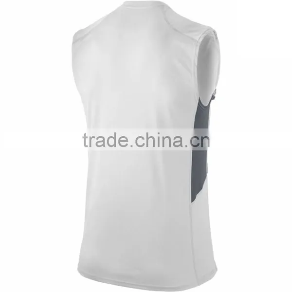 Fitness Customized Mens BaSEtball Sports Sleeveless T-shirt photo-2