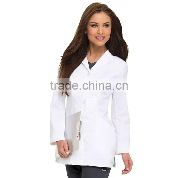Chinese Factory Customized Lab Coat for Doctors Hospital Workwear White Nurse Uniforms photo-5