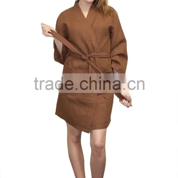 Women Waffle Spa Bathrobe photo-6