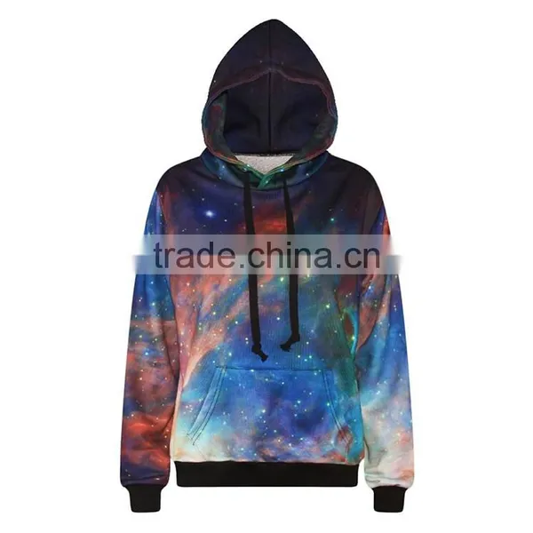OEM Custom Wholesale Sublimation Printed 3D High Quality No Zipper Hoodie Jacket photo-3