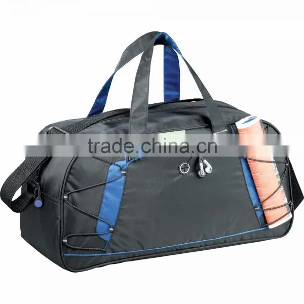 Shockwave 19" Sports Duffel Bag - Has Elastic Bungee Cords, Pen Loop and Comes With Your Logo. photo-4