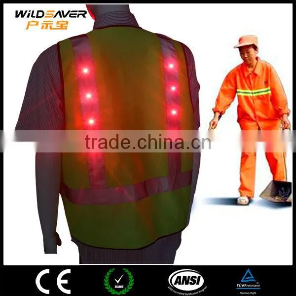 LED High Visible Workwear Vest Reflective and Lighting photo-2