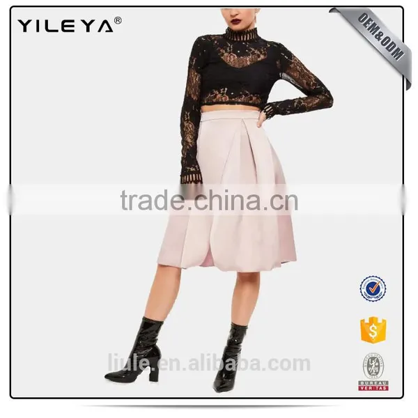 2017 New Fashion Women Vintage Umbrella Style A-Line Midi Skirt photo-2