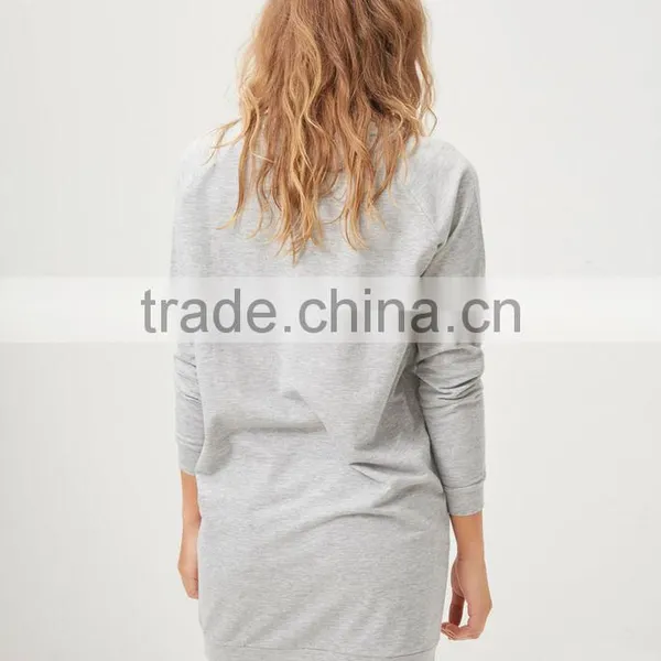 2016 Fashion Wholesale Routine Sweatshirt Ladies Plain Pullover Sweatshirt photo-5