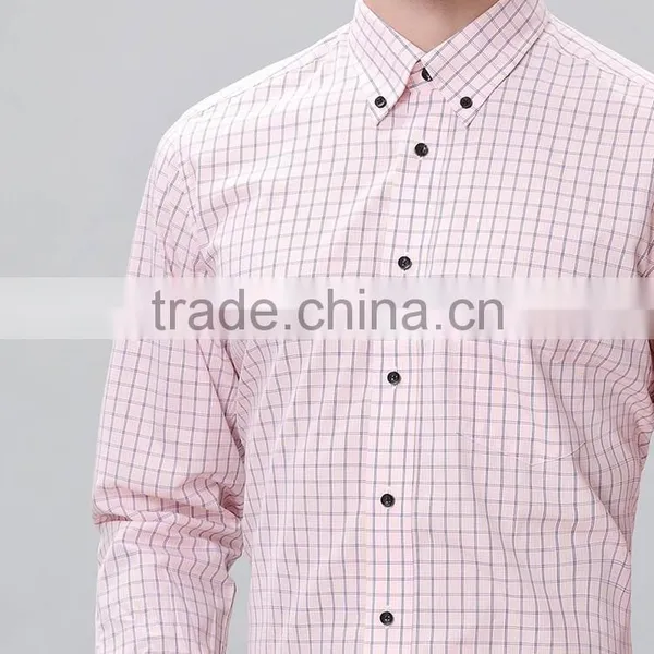 New Design Men Casual Shirts Fancy Plaid Design Wholesale Clothing photo-3