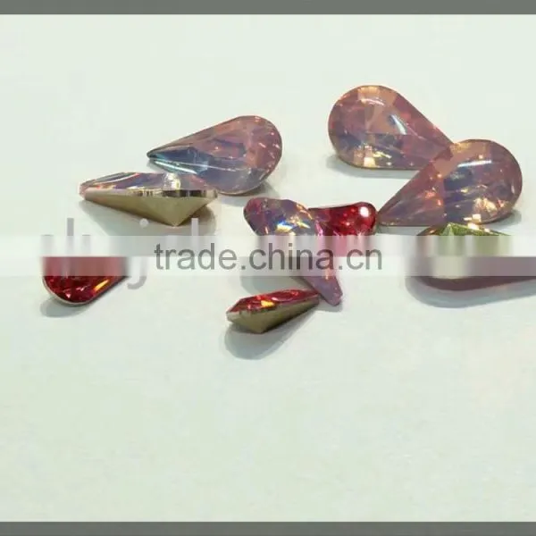 Special Shaped Resin Stone,artificial Teardrop Resin Stone, Point Back Resin Stones photo-5