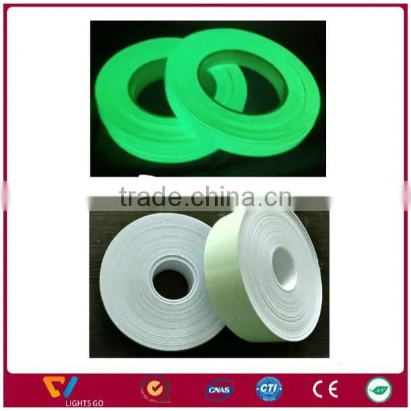 Glowing Pvc Film Sheeting /Glow in the Dark Photo Luminescent Adhesive Vinyl Film Paper Sheet