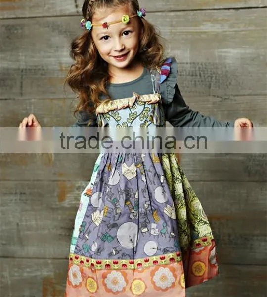 Cute Baby Stripe Ruffle Boutique Plain Kids Outfit photo-4