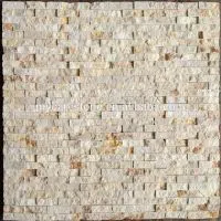 Fracture Surface Sunny Yellow Marble Mosaic