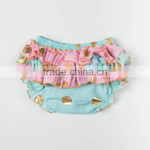 Wholesale New Arrival Cute Baby Bloomers With Golden Polka Dots Toddlers Shorts MC6011503 photo-2