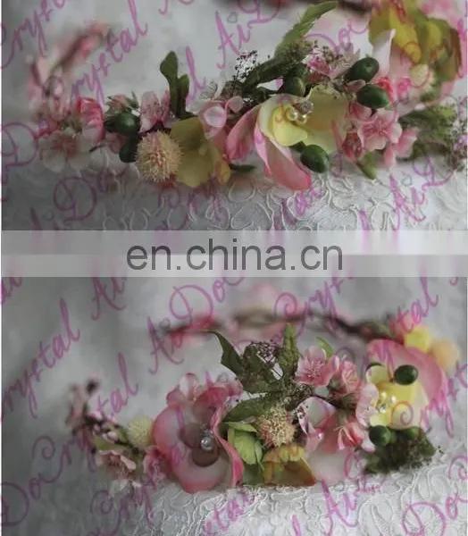 Aidocrystal Elegance Wedding Party Bridal Fascinators,fashion Flower Crown,women Hair Accessories photo-3