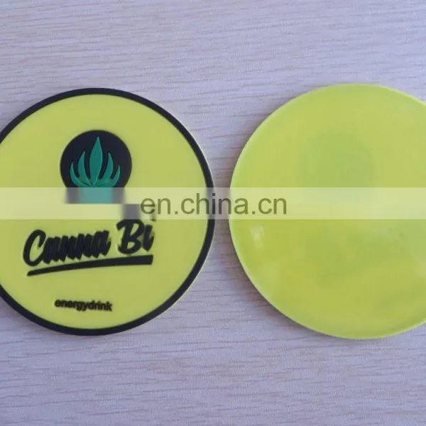 Personalized Cheap Soft Pvc Non-slip Round Drink Beer Mat Coaster photo-2